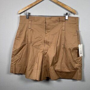 A New Day Women's Brown Paper Bag Shorts Size 16